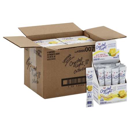 CRYSTAL LIGHT Crystal Light Kosher Drink Lemonade On The Go .17 oz., PK120 10043000007966